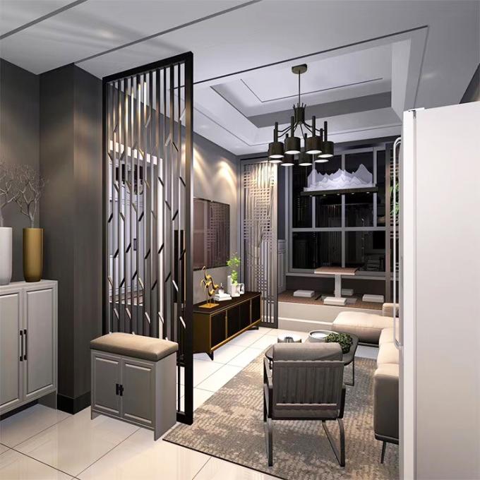 Pintura de paisagem estilo chinês High-End personalizado tela de metal de aço inoxidável 3