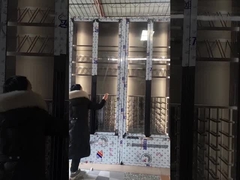 Barra dobrável de luxo com armário para vinhos em aço e vidro fácil de mover