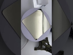 Espelho luz champanhe ouro aço inoxidável