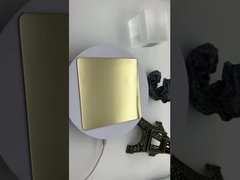 Espelho champanhe ouro aço inoxidável