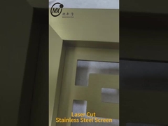 Mostras de tela de corte a laser de aço inoxidável