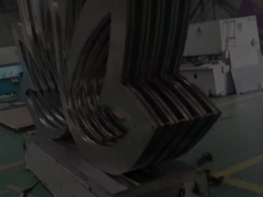 304 Espelho de Design Personalizado Sliver Violeta Jardim Exterior Escultura de Aço Inoxidável