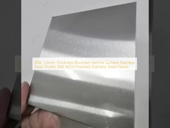 316L espessura 1,2 mm superfície de linha de cabelo escovada chapas de aço inoxidável 304 NO.4 painéis de aço inoxidável acabados