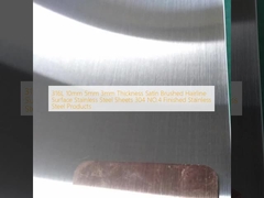 316L 10mm 5mm 3mm Espessura Satinada Lâmina de cabelo escovada superfície Chapas de aço inoxidável 304 NO.4 Produtos acabados de aço inoxidável