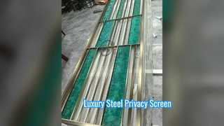 Tela de privacidade luxuosa de divisória de sala de aço moderna