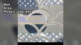 Mosaico marinho de aço inoxidável para áreas úmidas