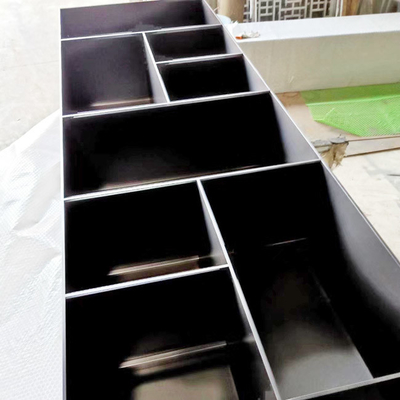 Caixa industrial PVD do armário de exposição do metal SS316 alto que colore o ODM