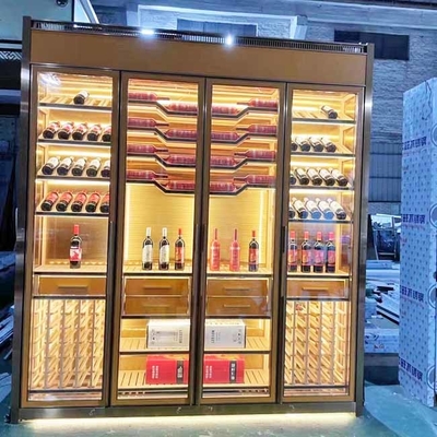 Rose Gold Modern Restaurant Wine indica o armário TUV 350*190cm