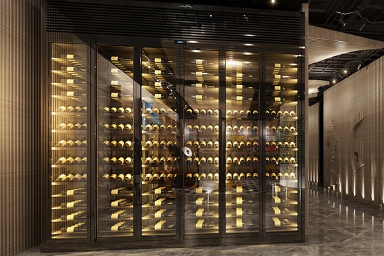 Armário para vinhos tamanho personalizado temperatura ambiente Ktv balcão de bar