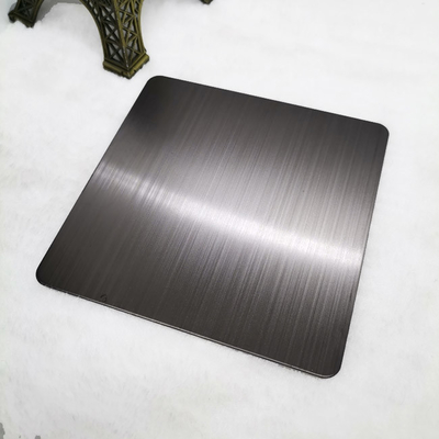 linha fina de aço inoxidável escovada preta da folha de 0.35mm
