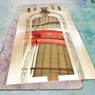 Bom preço O grânulo parcial do estilo clássico soprou a folha de aço inoxidável gravada da cor do espelho on-line