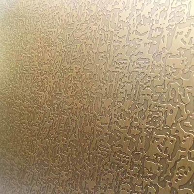 Bom preço O teste padrão livre da categoria 304 gravou a folha de aço inoxidável de cobre antiga para a porta on-line