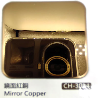 Bom preço Placa de aço inoxidável colorida com cobre vermelho do revestimento 8k do espelho em cores múltiplas para a decoração on-line