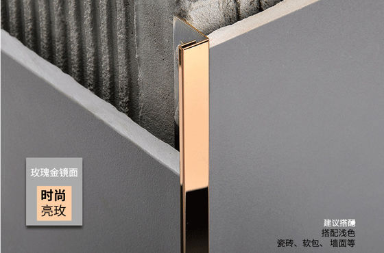 Bom preço perfil de aço inoxidável da guarnição do canal 201 304 316L para a proteção decorativa de Conner Edge Or Wall Edge da cozinha cerâmica on-line
