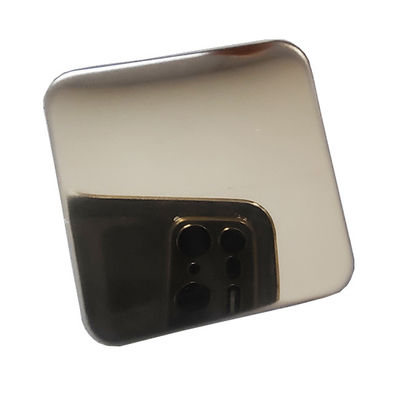 Bom preço Espelho de aço inoxidável Champagne Gold Hotel Restaurant Decoration das folhas da parte alta on-line