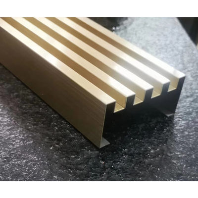 Bom preço 304 Rosa Ouro Cor Bronze Vibração Antigo padrão Trim de aço inoxidável para painel de revestimento de parede on-line