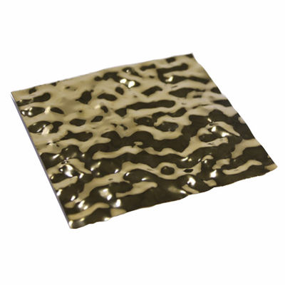 Bom preço Venda Quente 4x8ft Ss 201 304 Pvd Espelho de Cor 8k Ondas de Água Aço Inoxidável Folha de Corrente Painel de Parede Decoração de teto on-line