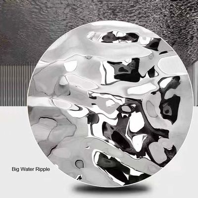 Bom preço Conjunto de talheres coloridos para casamento placa de base de aço inoxidável prata ondulada de água on-line