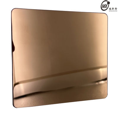 Bom preço Alta qualidade SUS 304 201 316 8k espelho bronze chapa de aço inoxidável para decoração interior e exterior on-line