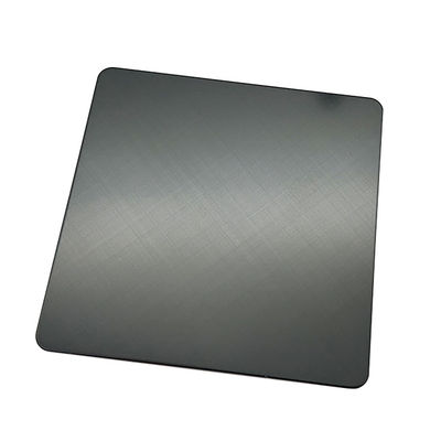 Bom preço Chapas de aço inoxidável super preto 45 linha de cabelo cruzada acabado 304 Chapas de inoxidável de cor PVD revestidas para armário on-line