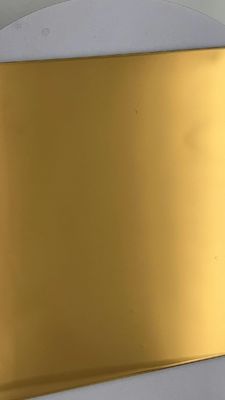 Bom preço Chapa de aço inoxidável 8K de cor vermelho-ouro Anti-impressão digital Centro Comercial on-line