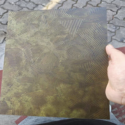 Bom preço 304 Brass Bronze Nano Copper Painted Ss Panel Hand Hammer Finish Coloured Sheets de aço inoxidável on-line