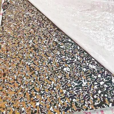 Bom preço Teto de KTV 304 Grande Prata Ondulação de Água Espelho Em Relevo 8k Decoração Chapa de Aço Inoxidável on-line