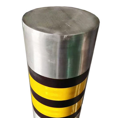 Bom preço Silver Finished Outdoor Hairline Brushed Stainless Steel Bollard For Street Projects With Flash Light on-line