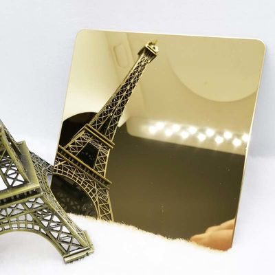 Bom preço Chapa metálica chapeada de bronze 8k da anti folha de aço inoxidável do revestimento do espelho da impressão digital 304 on-line