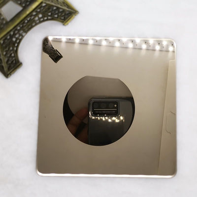 Bom preço Impressão digital do espelho da BV GB TUV Champagne Gold Stainless Steel Sheet 304 anti on-line