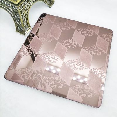 Bom preço A cor SUS316 gravou a decoração de aço inoxidável do elevador da folha 1mm 3mm on-line