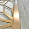 Linha fina de aço inoxidável H3m Rose Gold Room Divider da separação da tela do metal SUS304