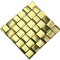 o metal 3D de 292x292mm curvou telhas de mosaico de aço inoxidável a decoração PVD da parede que chapeou