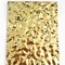 Folha de aço inoxidável da ondinha da água da cor do ouro do espelho para a decoração do teto