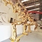 O espelho dado forma tronco lustrou o ODM de aço inoxidável do titânio do ouro PVD da escultura