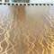 O laser curvou a cor de bronze dos painéis decorativos de aço inoxidável ondulados da folha da arte 304