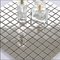 Prata da partícula pequena 304 telhas de mosaico de aço inoxidável para o banheiro