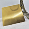 Revestimento escovado da anti sarja de aço inoxidável da folha do ouro do espelho da impressão digital PVD