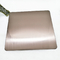Titânio de aço inoxidável de inclinação do chapeamento da folha PVD da cor de bronze da linha fina