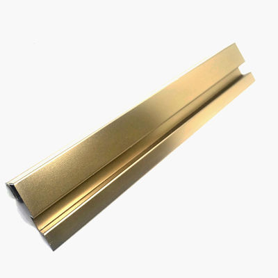 Bom preço A borda de bronze de aço inoxidável da telha da tira de guarnição do perfil antiusura do canto de metal apara 10mm 20mm para a separação de vidro on-line