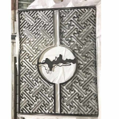 Hairline Decorative Metal Wall Panels Interior PVD Plated Antiwear