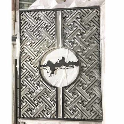 Bom preço Separação de aço inoxidável escovada linha fina da tela do espaço privado do espelho para a parede de defletor on-line