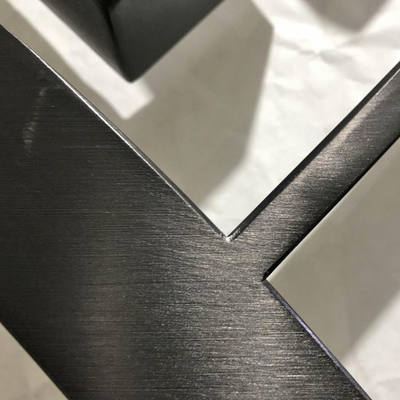 Hairline Decorative Metal Wall Panels Interior PVD Plated Antiwear