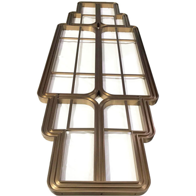 O ODM PVD revestiu o divisor de sala de bronze 2*4m da separação de aço inoxidável da tela