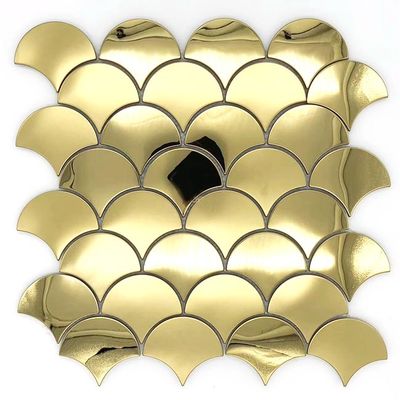 Bom preço Telhas de mosaico adesivas do mosaico de aço inoxidável moderno do projeto da casa on-line