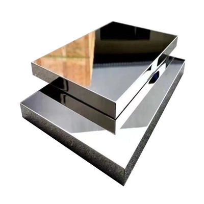 Cor Rosa Ouro Prata PVD Cor Luminosa Lata Polida 304 Espelho de Aço Inoxidável Coluna de Painel de Fava de Mel
