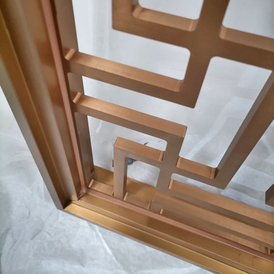 1.2m Rose Gold Aluminium Room Partition Wearproof para a sala de visitas