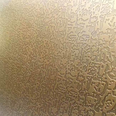 O teste padrão livre da categoria 304 gravou a folha de aço inoxidável de cobre antiga para a porta