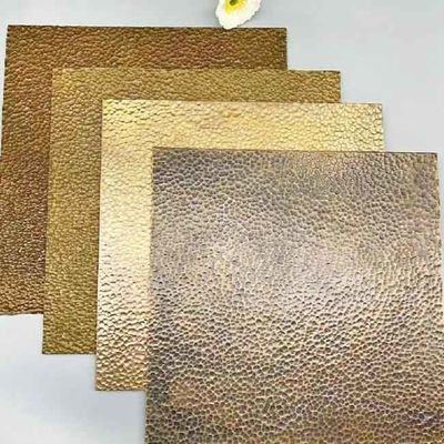 Qualidade Teste padrão Art Color Stainless Steel Sheet do martelo para o design de interiores fábrica