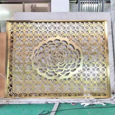 Bom preço Rose Gold Bronze Black Hairline escova o painel de aço inoxidável de pintura horizontal do divisor da separação da tela do projeto do teste padrão on-line